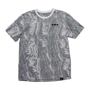 The Nike Tee Dri Fit All Over Print Stretch T Shirt Athletic Running Top sz L